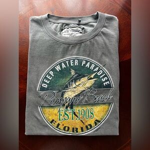 U.S. Vintage 'Deep Water Paradise' pompano Beach, Florida T-shirt XXL
